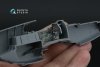 Quinta Studio QD48481 P-51B/C (Early) 3D-Printed coloured Interior on decal paper (Tamiya) 1/48